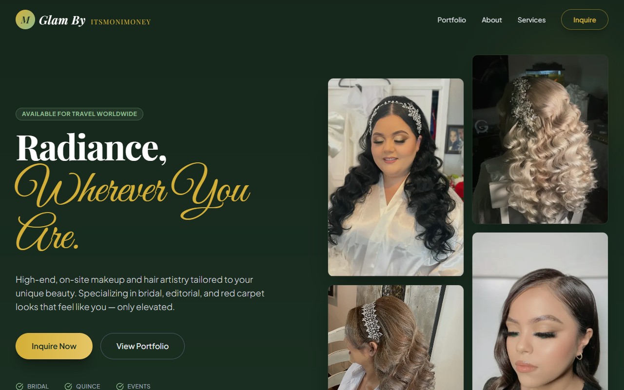 Glam By ItsMoniMoney - Desktop